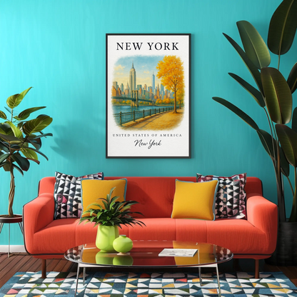 New York, New York Signature Series Vintage Travel Poster