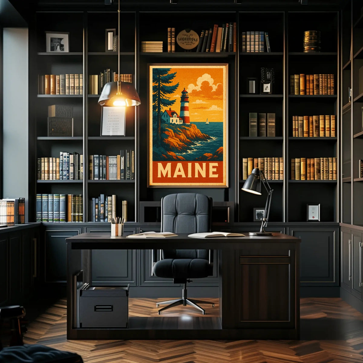 Maine Lighthouse Poster