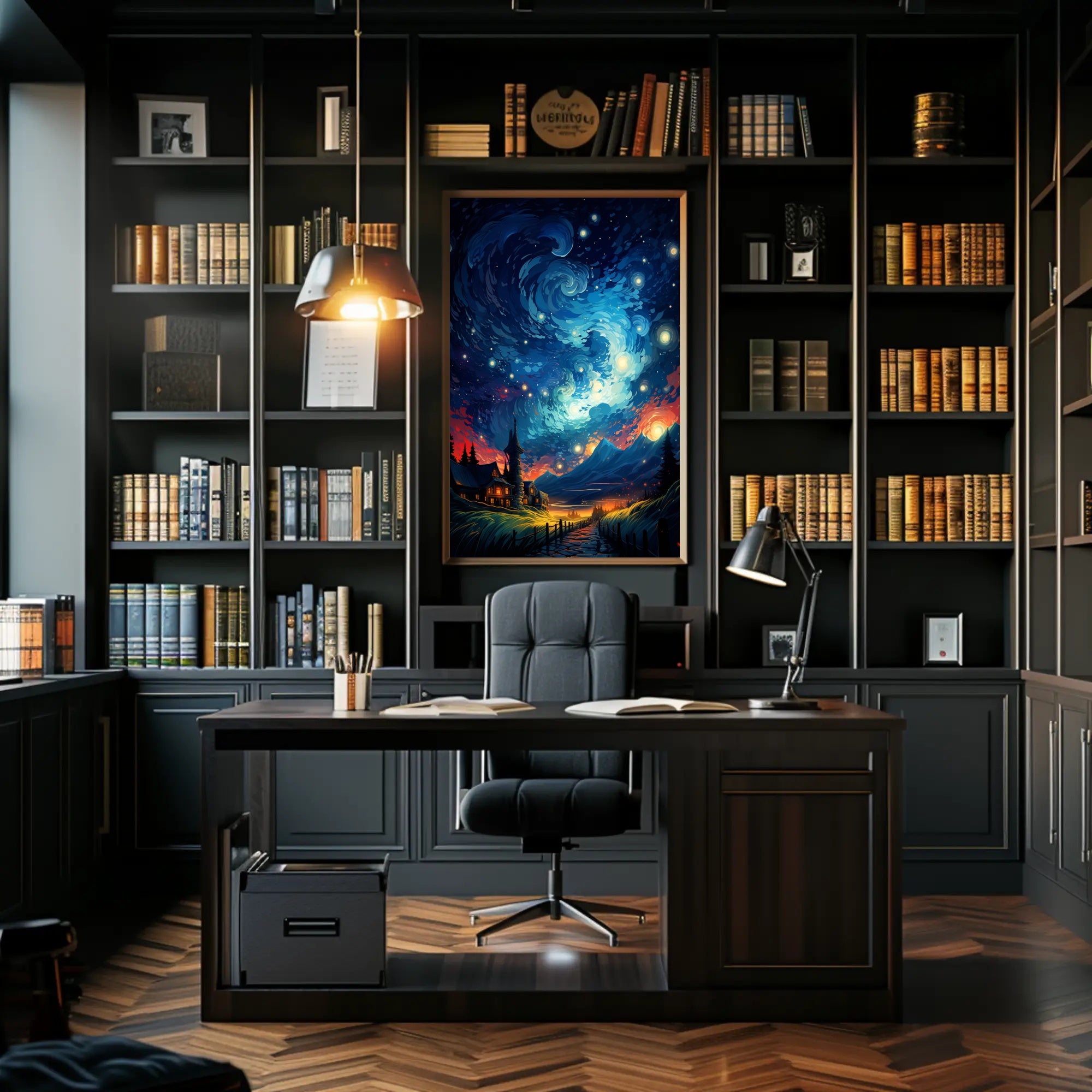 Starry Night Dreamscape Poster