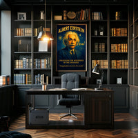 Albert Einstein Inspirational Vintage Science Poster