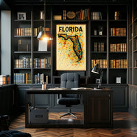 Florida Art Splash Poster