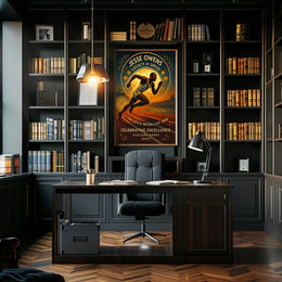 Olympic Legacy Vintage Sprinter Poster: Speed & Glory