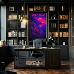 Amalfi Coast Sunset Poster