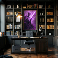 Enchanted Skeleton Warrior Art Print Poster for Home Decor PosterGoat