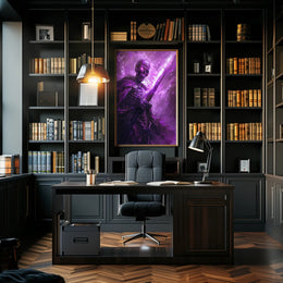 Enchanted Skeleton Warrior Art Print Poster for Home Decor PosterGoat