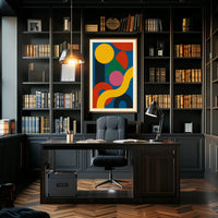 Abstract Geometric Composition Poster