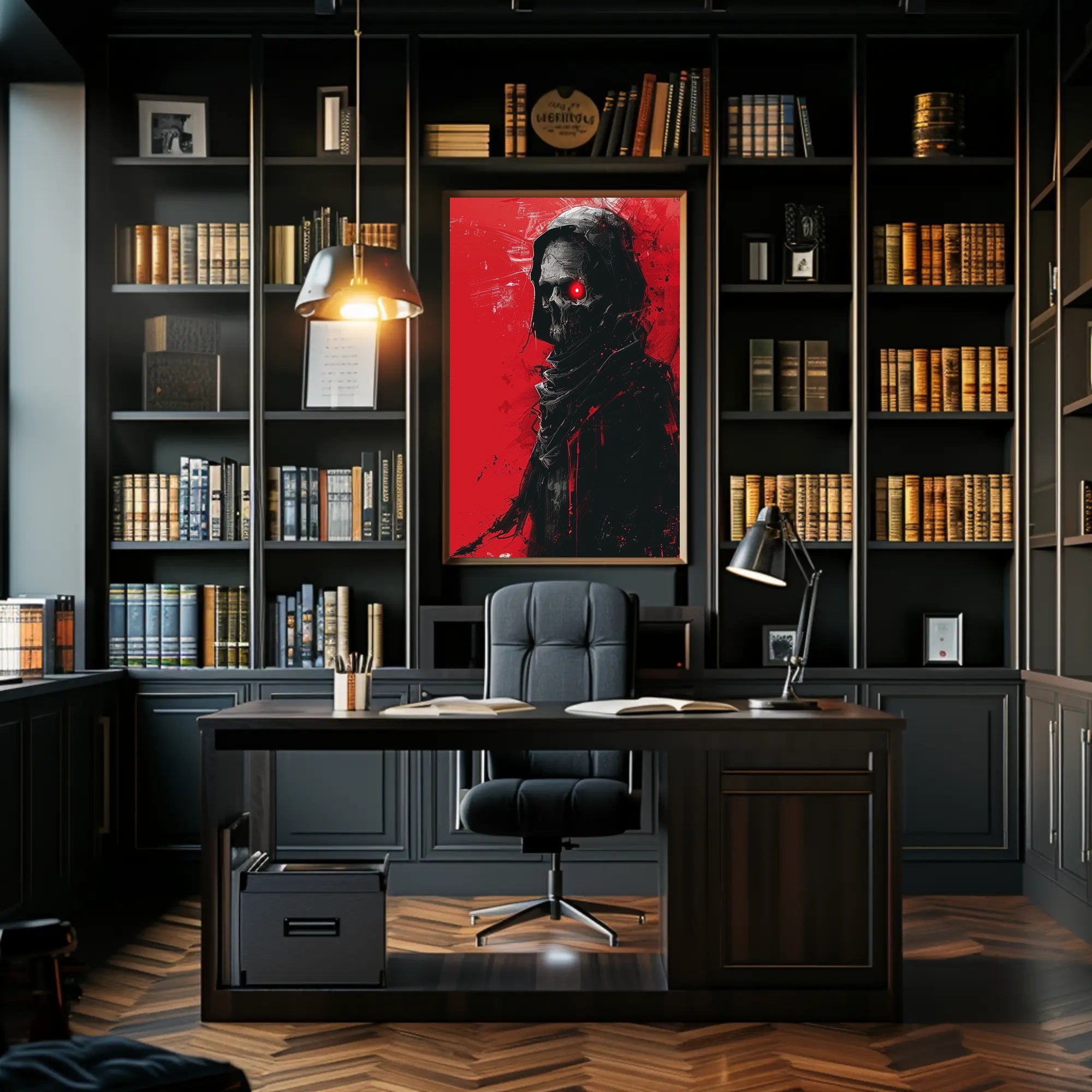 Dark Reaper Modern Gothic Art Poster Print PosterGoat