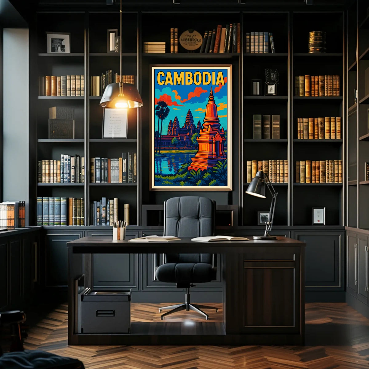 Cambodia Travel Poster