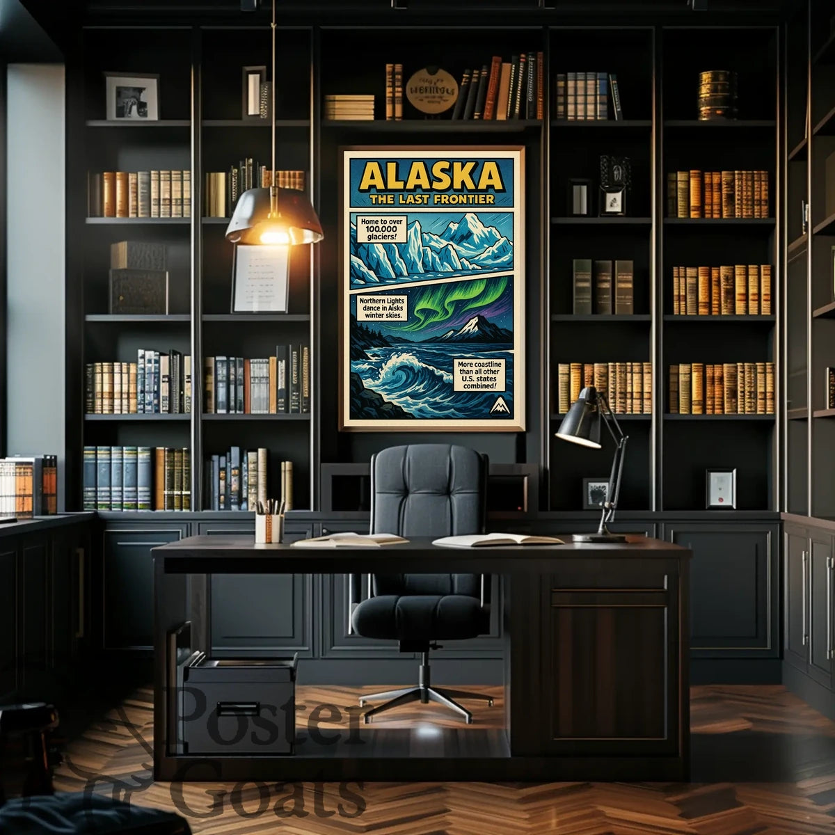 Alaska Adventure Vintage Travel Retro Travel Poster