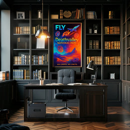Fly to Death Valley National Park Poster