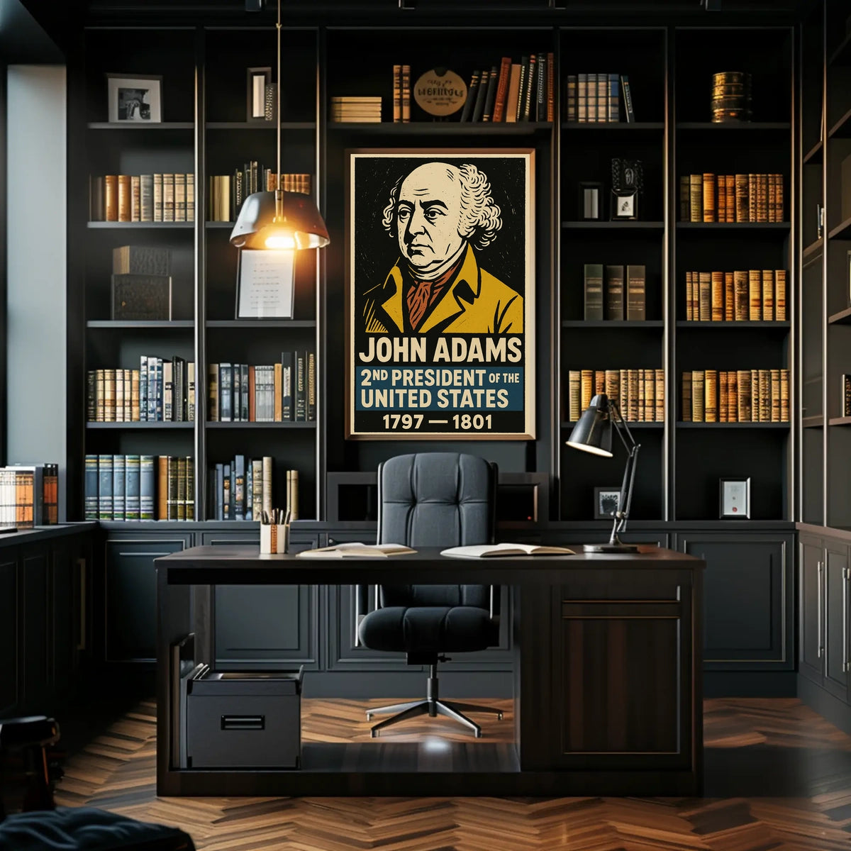 John Adams 2nd President Poster