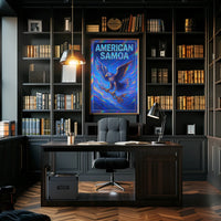 American Samoa Vibrant Eagle Poster