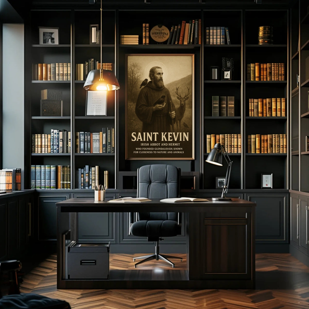 Saint Kevin Irish Abbot And Hermit Poster