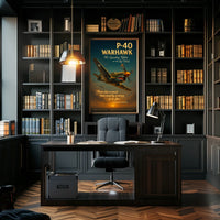 P-40 Warhawk Legendary Fighter Poster