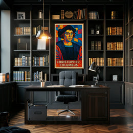 Christopher Columbus Mosaic Poster