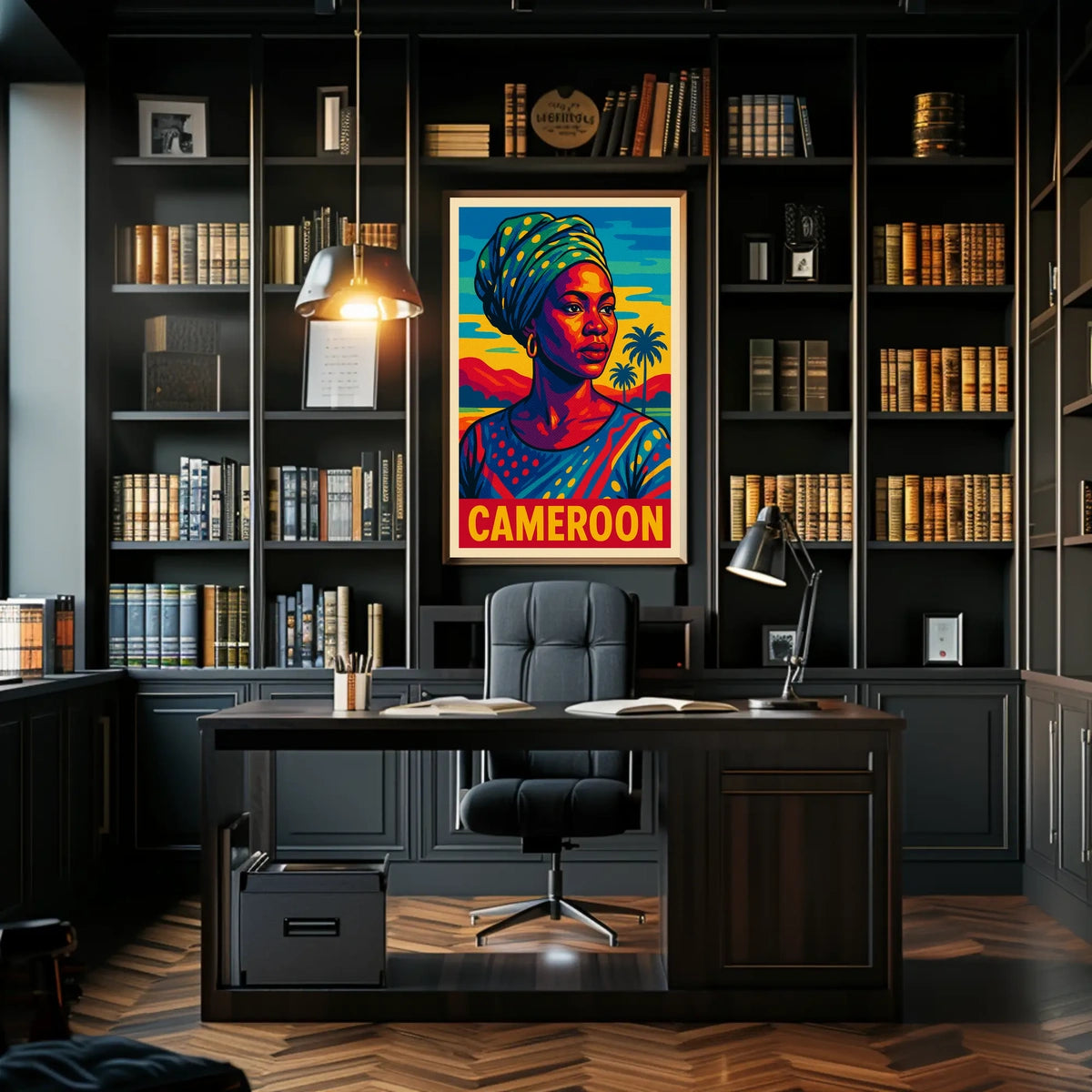 Cameroon Portrait Poster