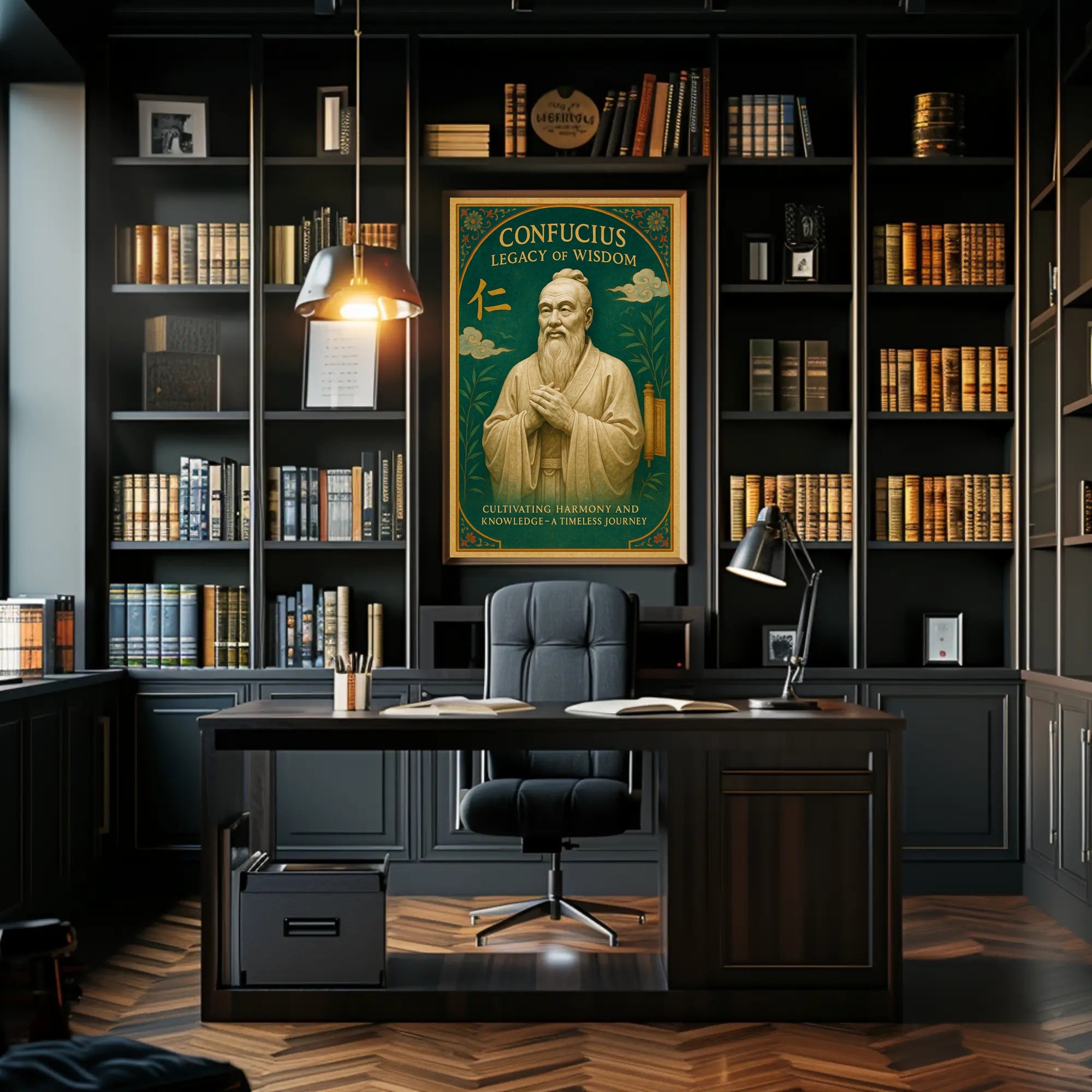 Confucius Legacy of Wisdom Wall Art Print PosterGoat