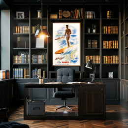 Tropical Adventure With Matson Lines Poster