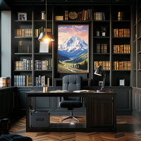 Denali Scenic Beauty Captured In National Park Poster