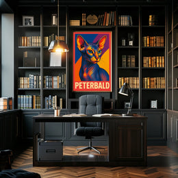 Peterbald Cat Art Poster