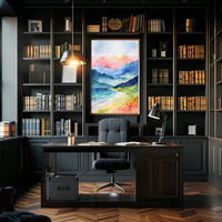Serene Mountain Landscape Poster