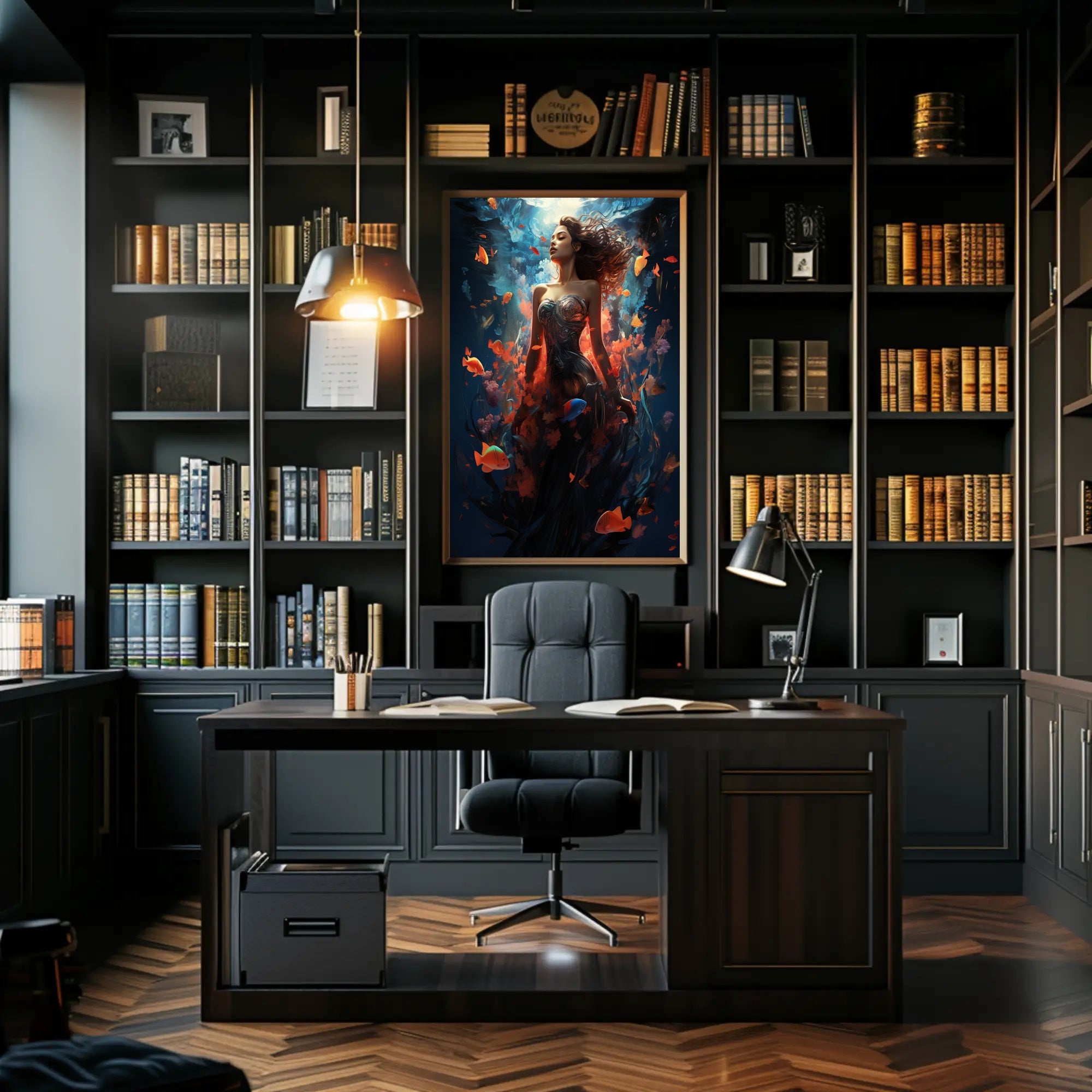 Underwater Elegance Poster