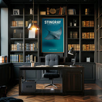 Stingray Graceful & Majestic Poster PosterGoat