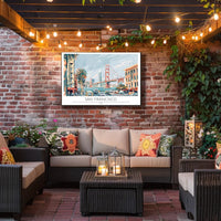 San Francisco Scenic Illustration Poster PosterGoat