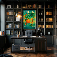 Florida Vibrant Vintage Travel Poster