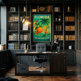 Florida Vibrant Vintage Travel Poster