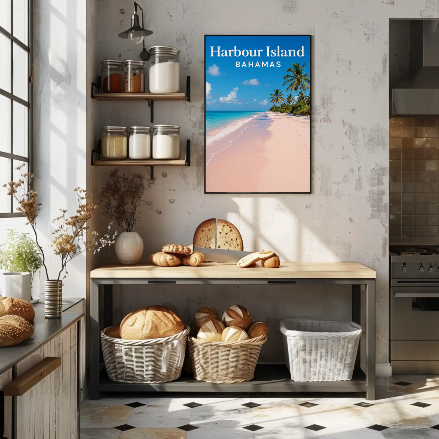 Harbour Island Bahamas Pink Sand Beach Paradise Poster