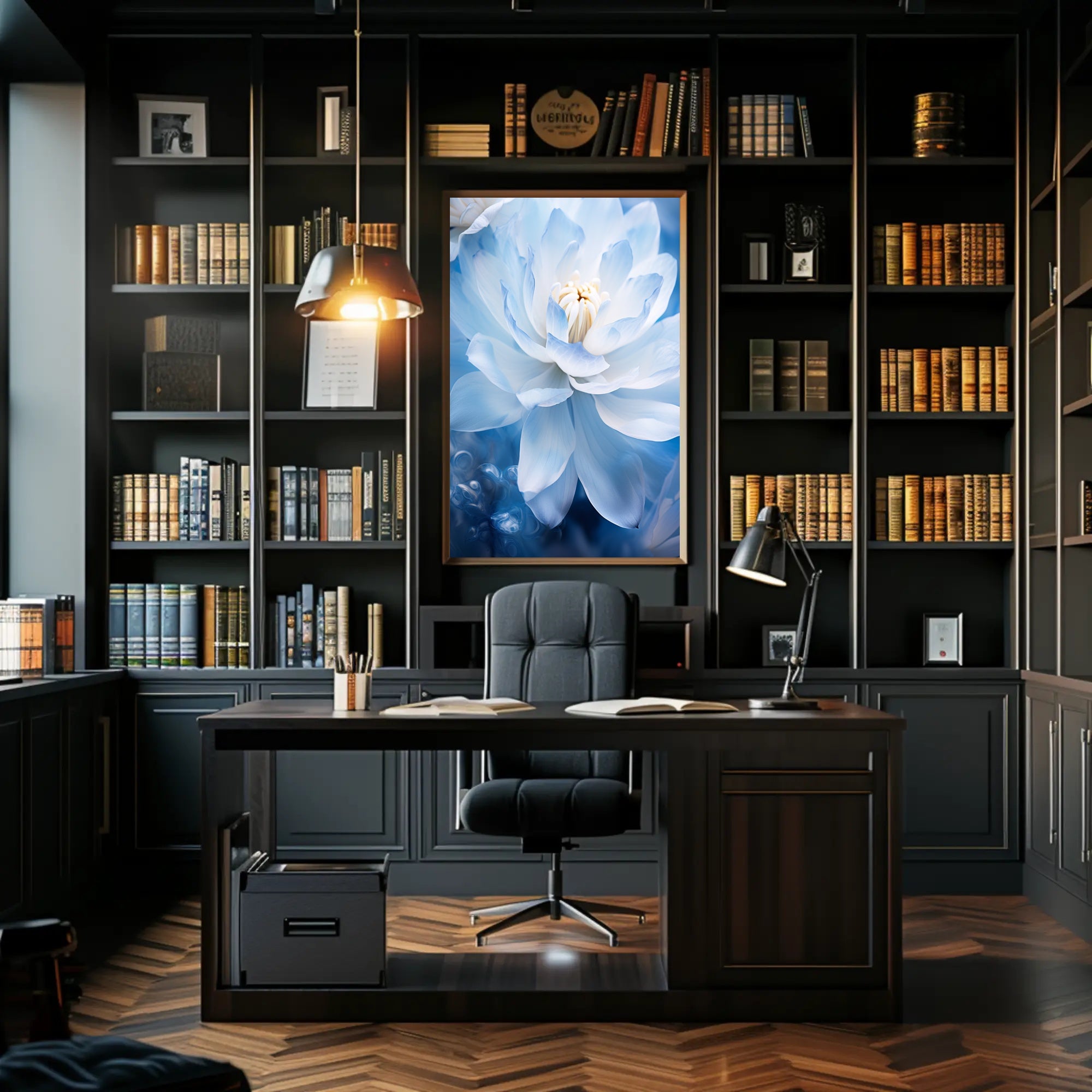 Serenity In Blue Poster