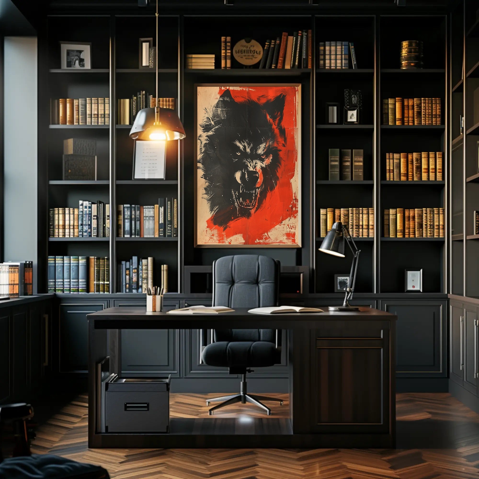 Fierce Wolf Art Poster for Home Decor and Nature Lovers PosterGoat