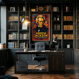 Andrew Jackson 7th President of the United States Glitch Hop Art Poster