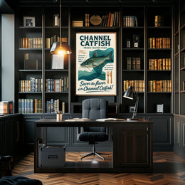 Channel Catfish Fresh Water Delight Poster