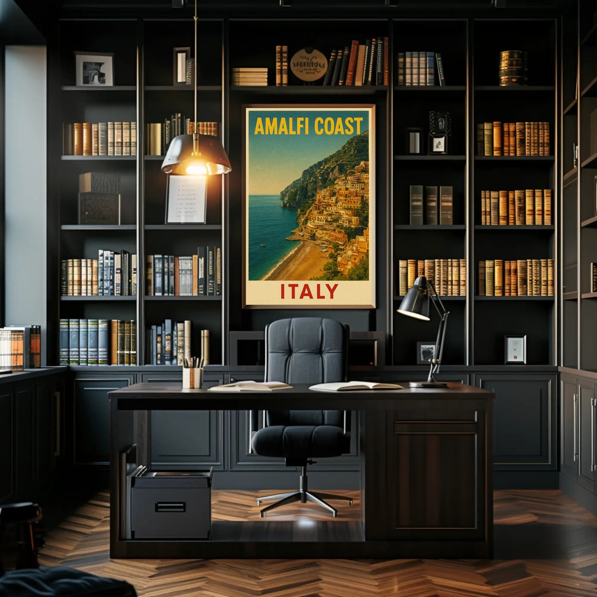 Amalfi Coast Italy Poster Wall Art 18x24 Coastal Scene