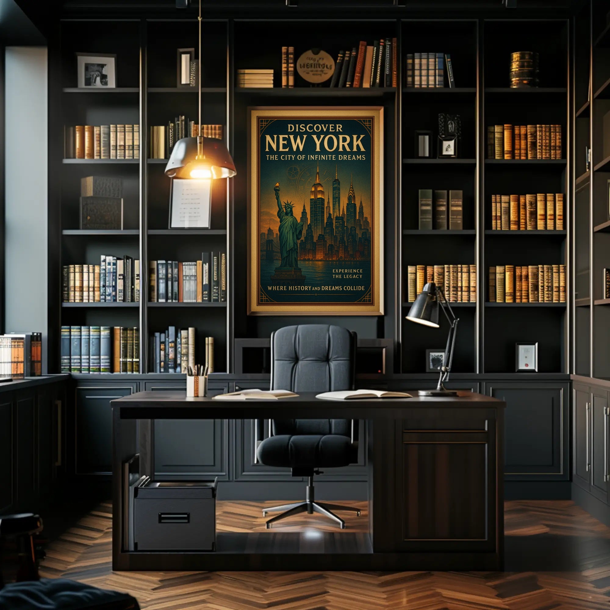 New York Skyline Dreams Urban or Cityscape Poster