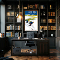 Skiing in Quebec Region Poster PosterGoat
