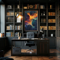 Cosmic Vortex Abstract Ethereal Art Space or Astronomy Poster PosterGoat
