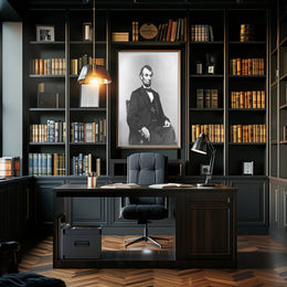 Abraham Lincoln Youthful Bowtie Portrait Poster PosterGoat
