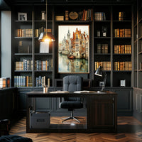 Tranquil Canal Reflections Poster