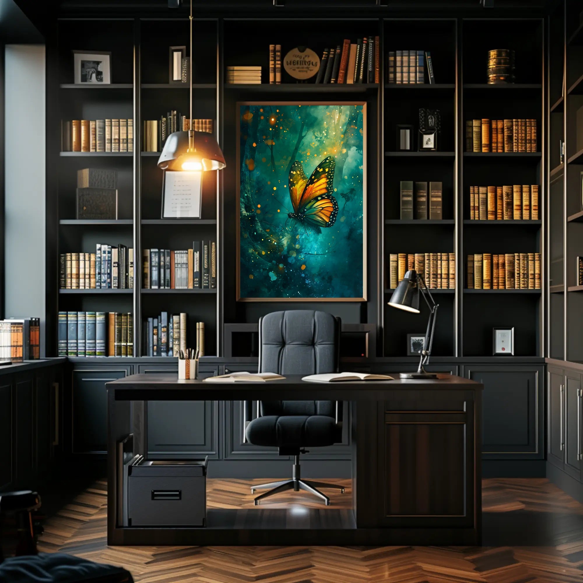 Enchanting Butterfly Scene in Fantasy or Mythology Poster