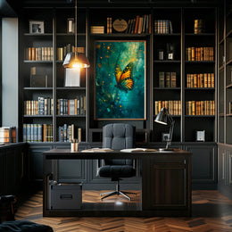 Enchanting Butterfly Scene in Fantasy or Mythology Poster
