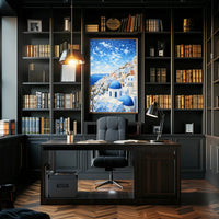 Santorini Serenity Poster