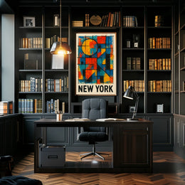 New York Abstract Poster