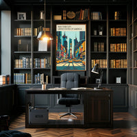 New York City Street Scene Poster