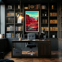 Nevada Desert Landscape Poster