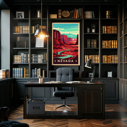 Nevada Desert Landscape Poster