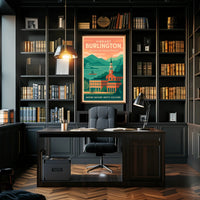 Burlington Vermont Culture and Nature Travel Poster PosterGoat