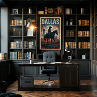 Dallas Cowboy Silhouette Poster